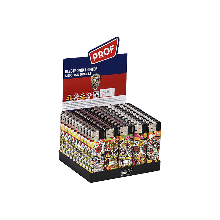 Electronic lighter Mexican Skulls | Distribución Mayorista