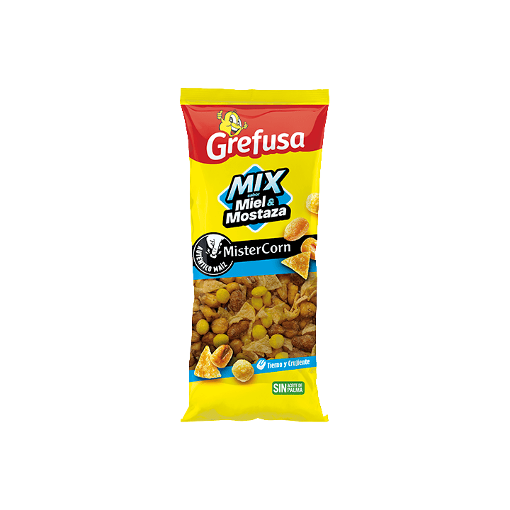 MisterCorn Honey & Mustard Mix Flavour 97g Grefusa | Distribución Mayorista