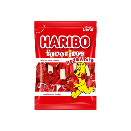 Haribo Favorieten Red & White 90 g | Distribución Mayorista