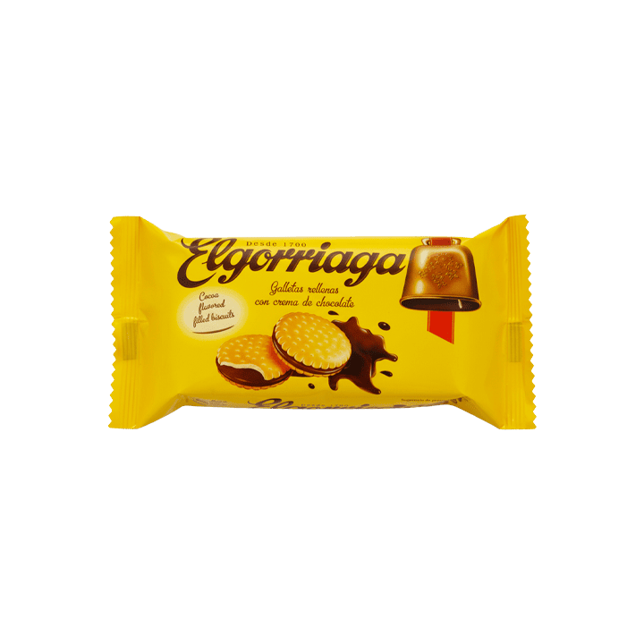 Gevulde chocoladekoekjes 60 g Elgorriaga | Distribución Mayorista