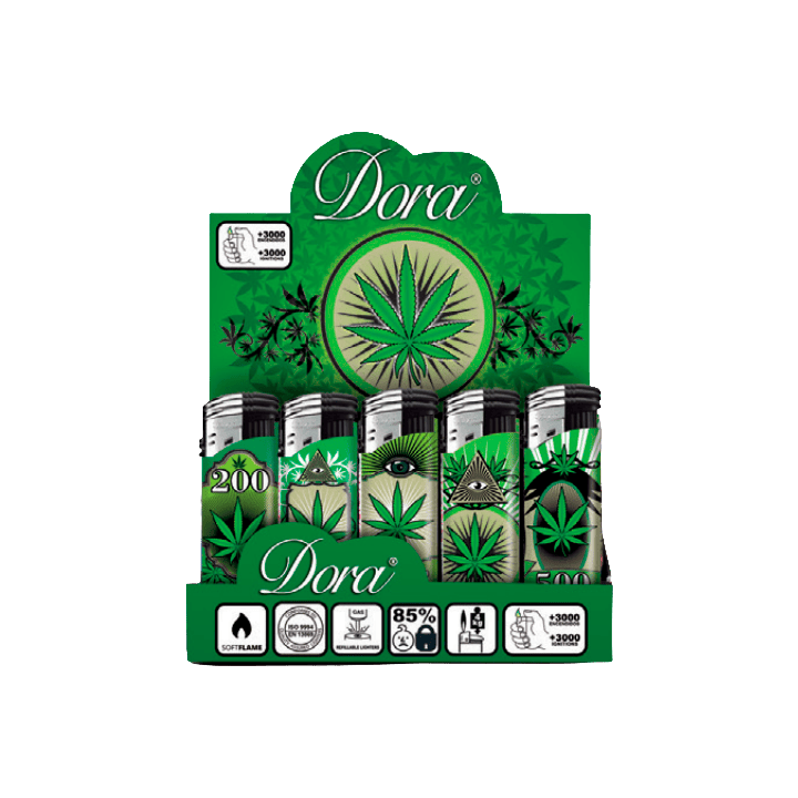 Accendino Dora Tema Marijuana | Distribución Mayorista