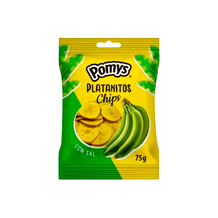 Platanitos Chips con sal 75 g Pomys | Distribución Mayorista