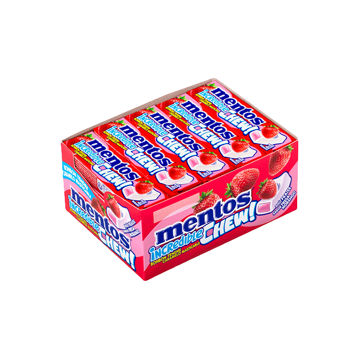Chicles Morango 45 g Mentos | Distribución Mayorista