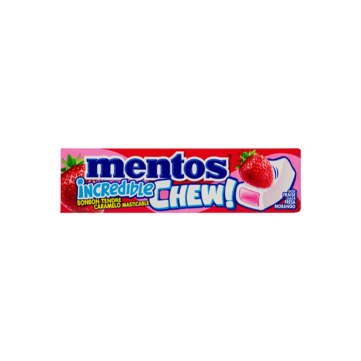 Erdbeer-Kaugummi 45 g Mentos | Distribución Mayorista