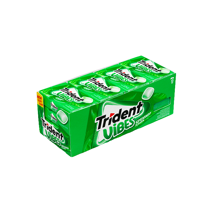 Chicles Trident Vibes Hierbabuena 21 g | Distribución Mayorista