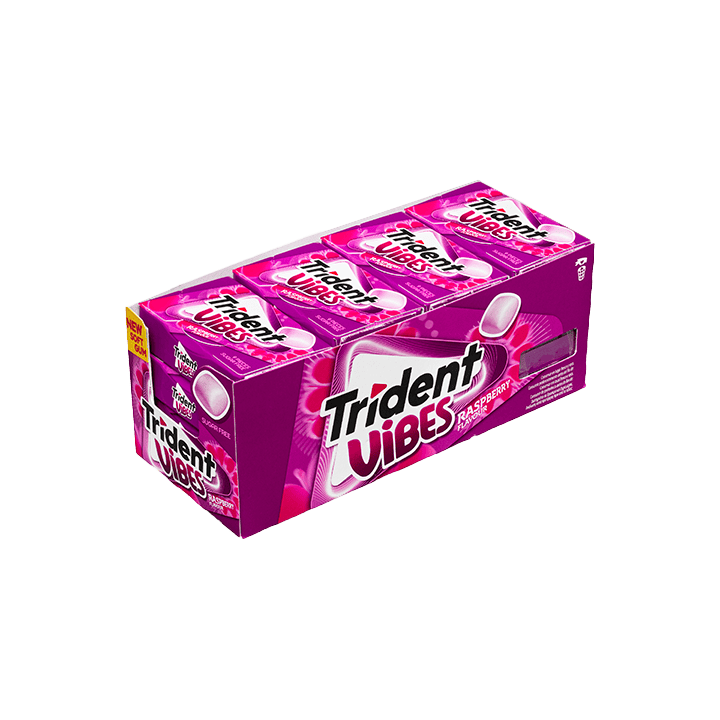 Chicles Trident Vibes Frambuesa 21g | Distribución Mayorista