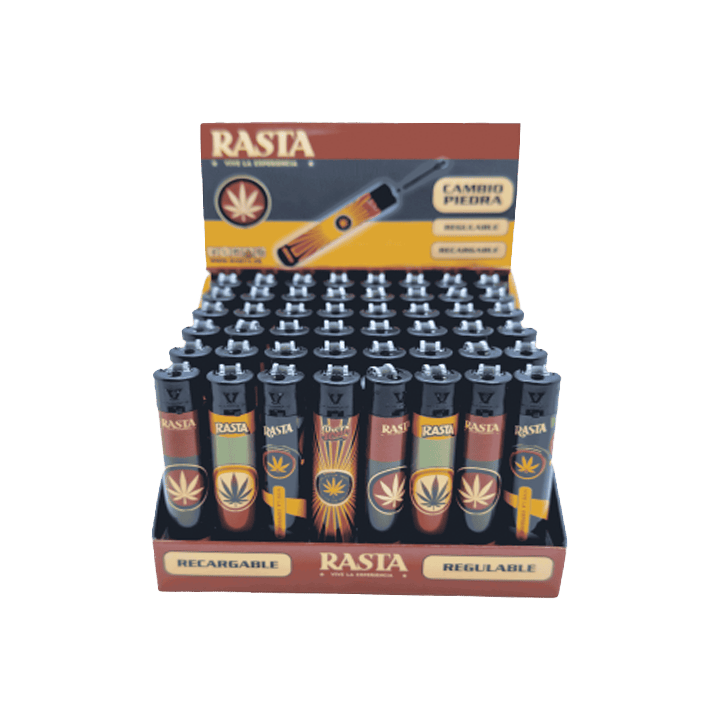 Isqueiros Rasta Round Marijuana - Distribución Mayorista