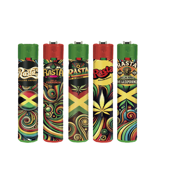 Mecheros Rasta Round Marihuana - Distribución Mayorista