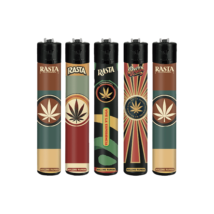 Mecheros Rasta Round Marihuana - Distribución Mayorista
