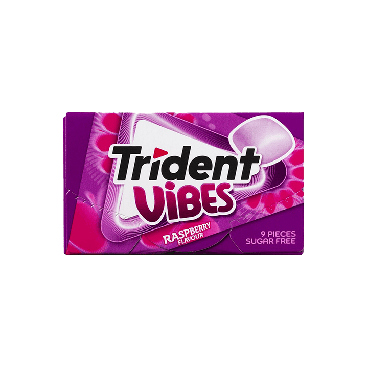 Chicles Trident Vibes Frambuesa 21g | Distribución Mayorista