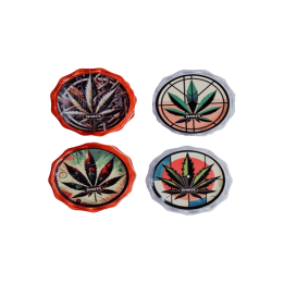 Grinder Folha 2 Partes 4.5 cm Rasta | Distribucion Mayorista