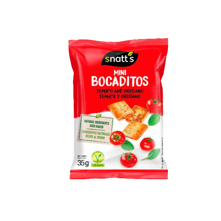 Snatt's Mini Bocconcini Pomodoro e Origano 35 g | Distribución Mayorista