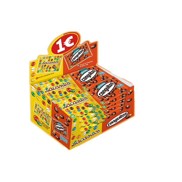 Expositor 24 bolsas Lacasitos 45 g + 24 bolsas Conguitos 45 g | Distribucion Mayorista