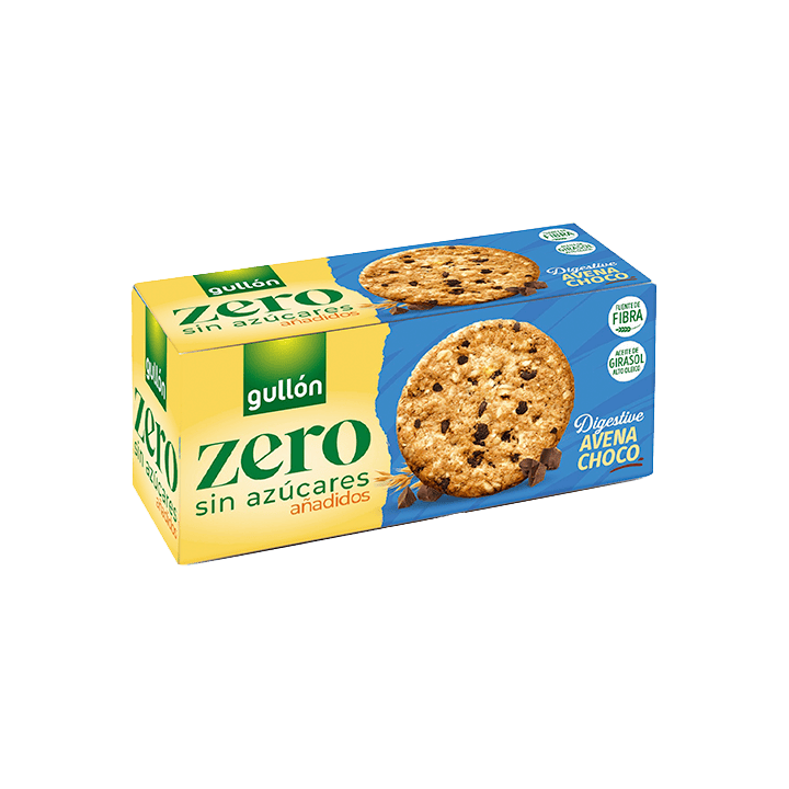 Digestive Avena Choco ZERO 255 g Gullón | Distribucion Mayorista