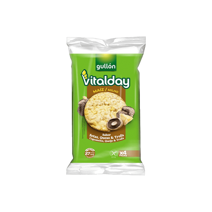 Vitalday Corn Mushroom, Cheese and Truffle Flavour 103 g Gullón | Distribucion Mayorista