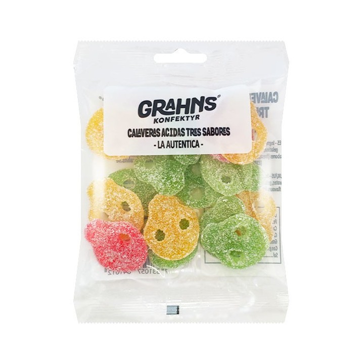 Calaveras Surtidas Ácidas 85g-Distribución Mayorista