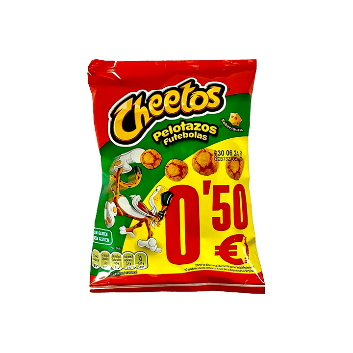 Cheetos Pelotazos Marcado 0.50€ 36g - Distribución Mayorista
