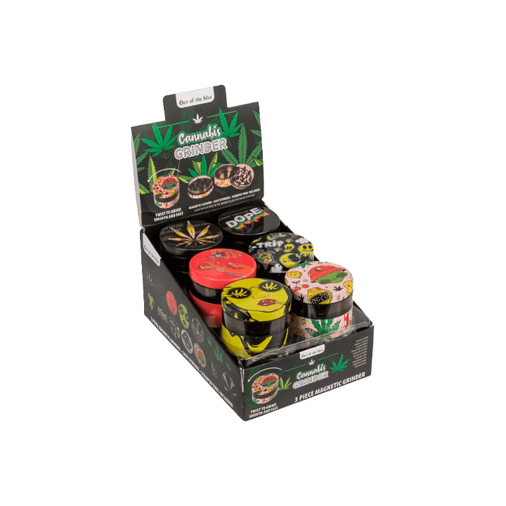 Grinder Acrilico Tre Parti 5,5 cm Out of the Blue | Distribución Mayorista