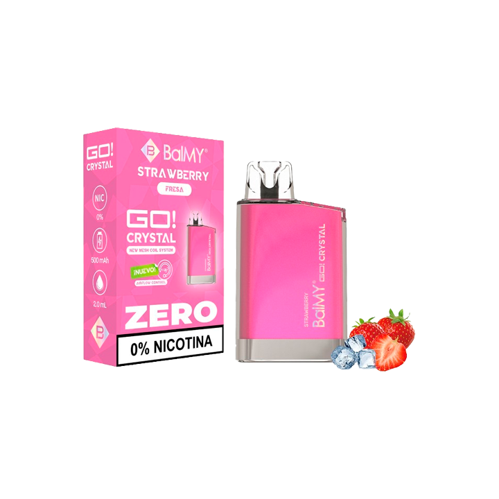Balmy Go Crystal Aardbei Zonder Nicotine | Distribución Mayorista