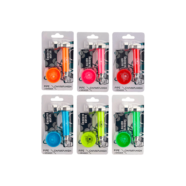 Pipa Mini Metal Champ High + Mini Grinder