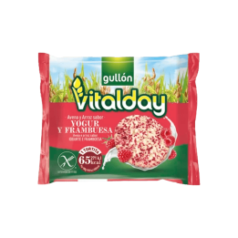 Tortitas Avena Arroz Yogur y Frambuesa 112,8g Vitalday (8x4x28,20g)-Distribución Mayorista