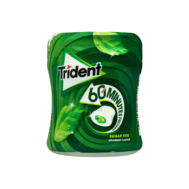 Trident 60 Minutos Hierbabuena 68,2g - Distribución Mayorista