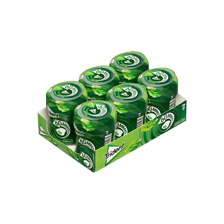 Trident 60 Minutos Hierbabuena 68,2g - Distribución Mayorista
