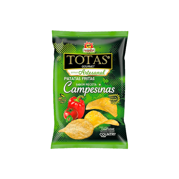 Patatine Totas Gourmet Campesinas 30 g Tosfrit | Distribución Mayorista