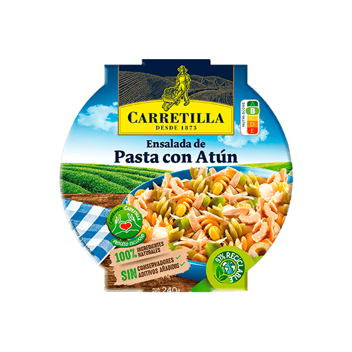 Salada de Macarrão com Atum 240g Carretilla-Distribución Mayorista