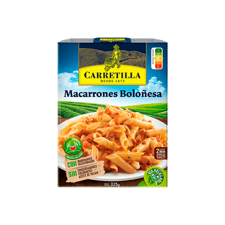 Macaroni Bolognese 325 g Carretilla | Distribución Mayorista