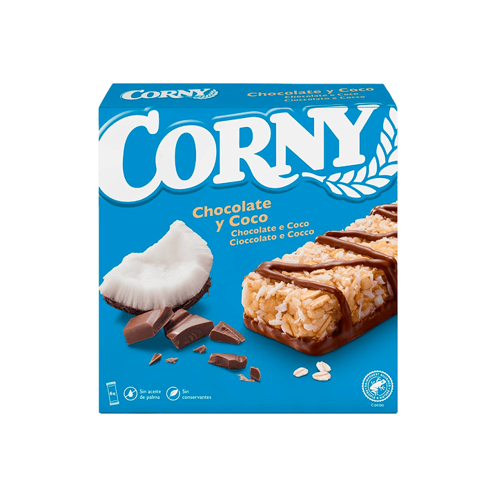 Corny Chocolade en Kokos 25 g Hero | Distribución Mayorista