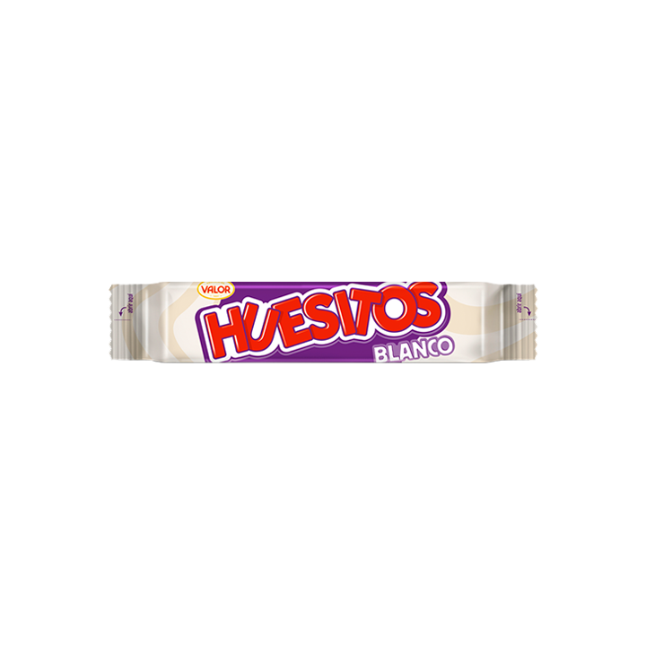 Huesitos Wit – Witte chocolade waferreep 20 g -Distribución Mayorista