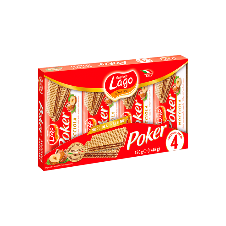 Poker Nocciola 4x45 g | Distribución Mayorista