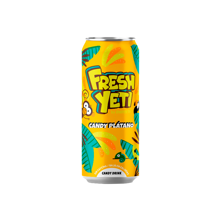 Freshyeti Candy Plátano 500ml - Distribución Mayorista