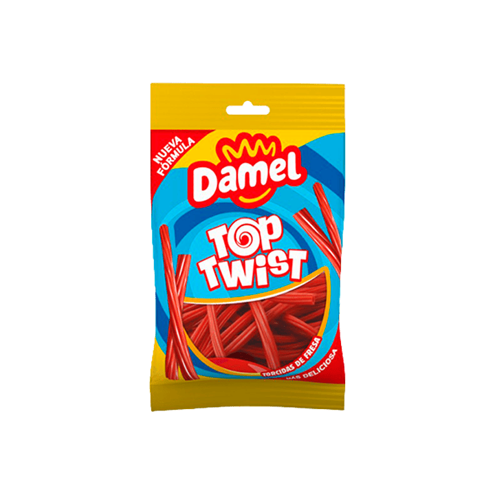 Gedraaide Aardbeiensnoepjes 135 g Damel | Distribución Mayorista