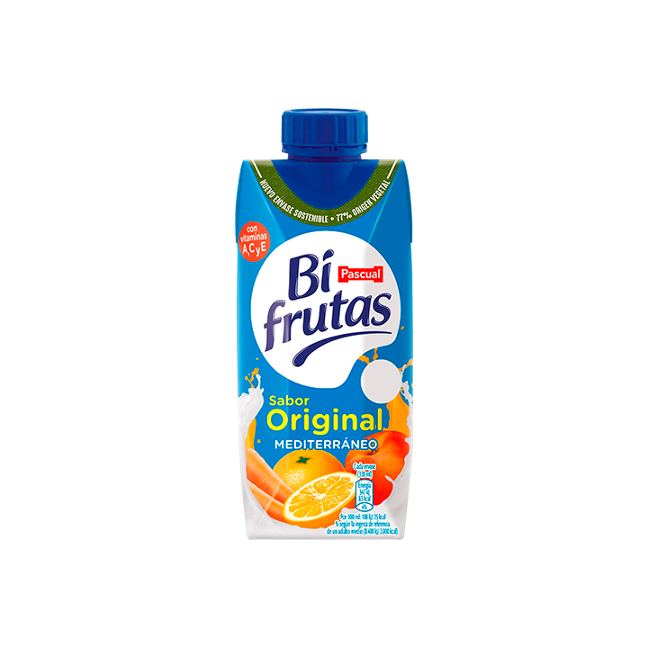 Bifrutas Mediterráneo vruchtendrank met melk – mediterrane smaak (330 ml) - Distribución Mayorista