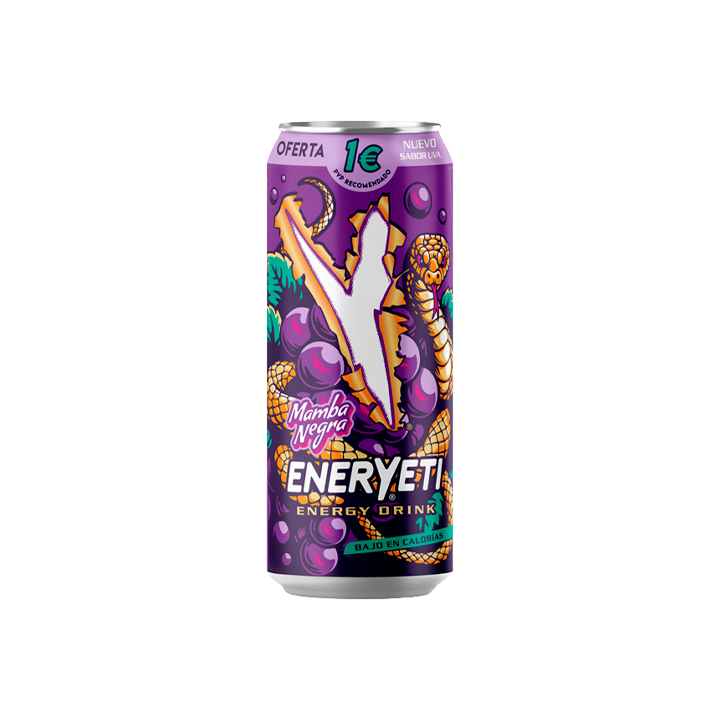 Eneryeti Zwarte Mamba 500 ml Gemerkt - Distribución Mayorista
