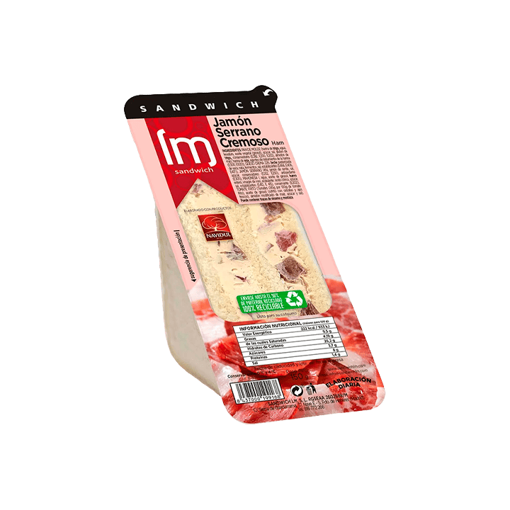 Romige Serrano Ham Sandwich 150 g - Distribución Mayorista