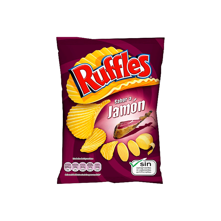Ruffles Jamón 45g-Distribución Mayorista