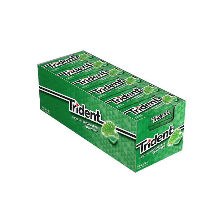 Trident Pepermunt Dragee 14g - Distribución Mayorista