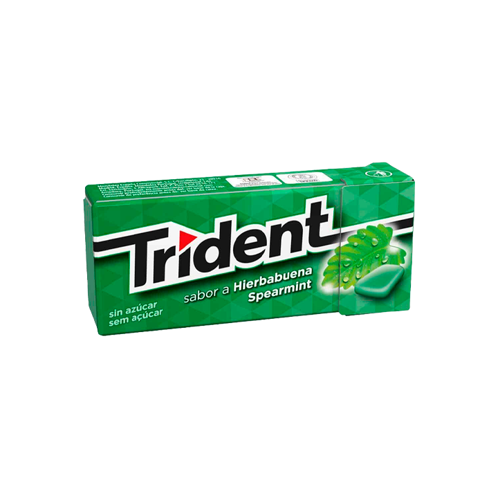 Trident Dragee Spearmint 14g - Distribución Mayorista