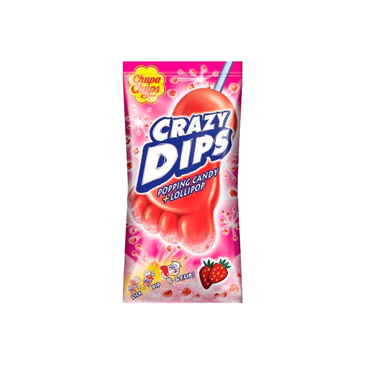 Crazy Dips Fragola Chupa Chups 14 g | Distribución Mayorista