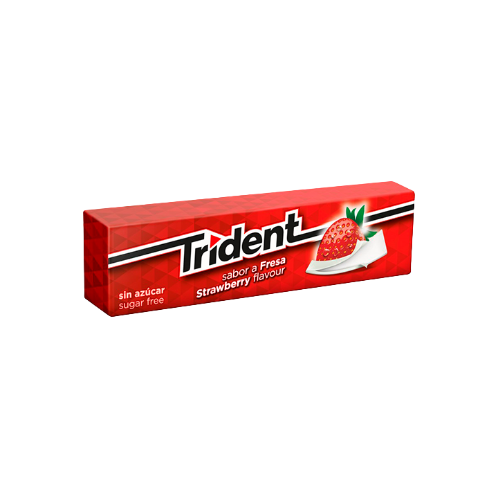 Trident Feuille Fraise 13,5g - Distribución Mayorista