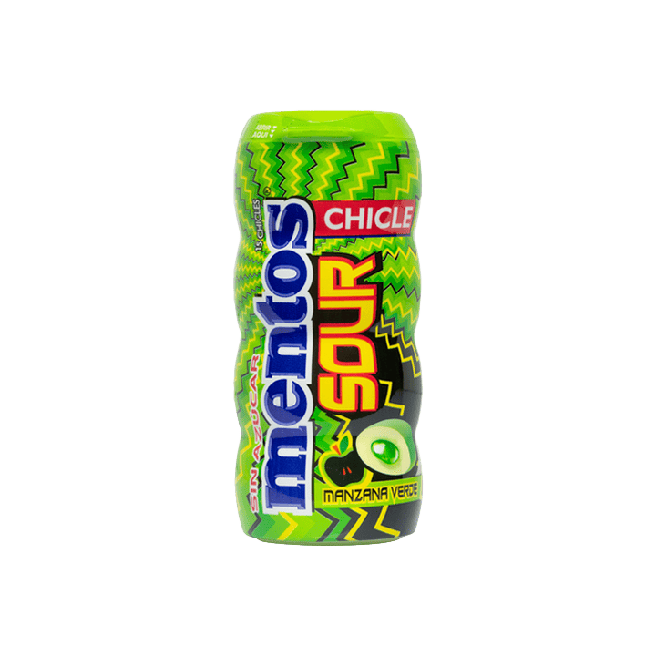 Mentos Sour Gum Groene Appel – 30 g - Distribución Mayorista