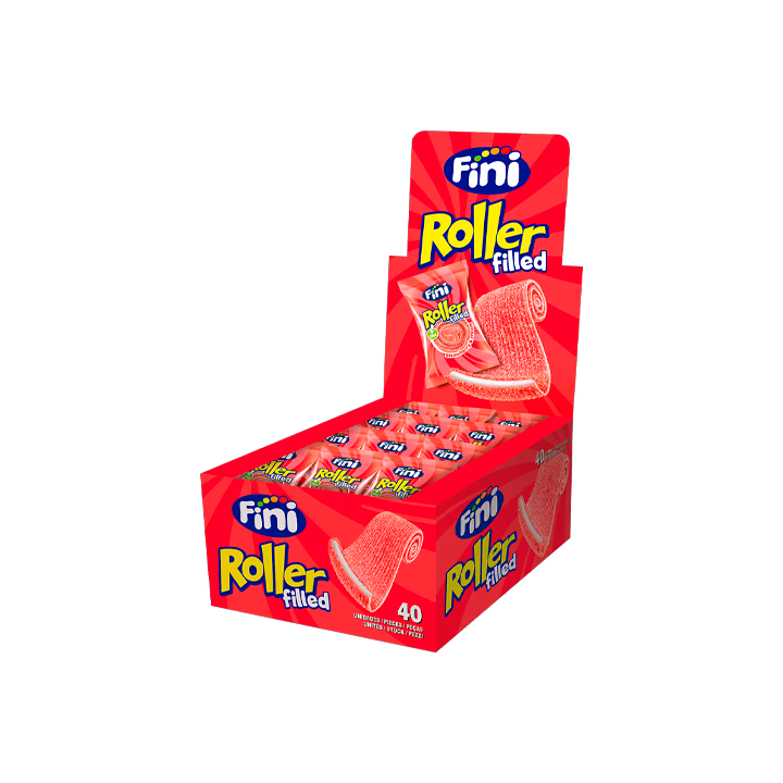 Fini Roller Fresa y Nata 20g (40 uds) - Distribución Mayorista
