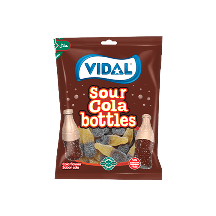 Cola Flesjes Zuur Vidal 90 g - Distribución Mayorista