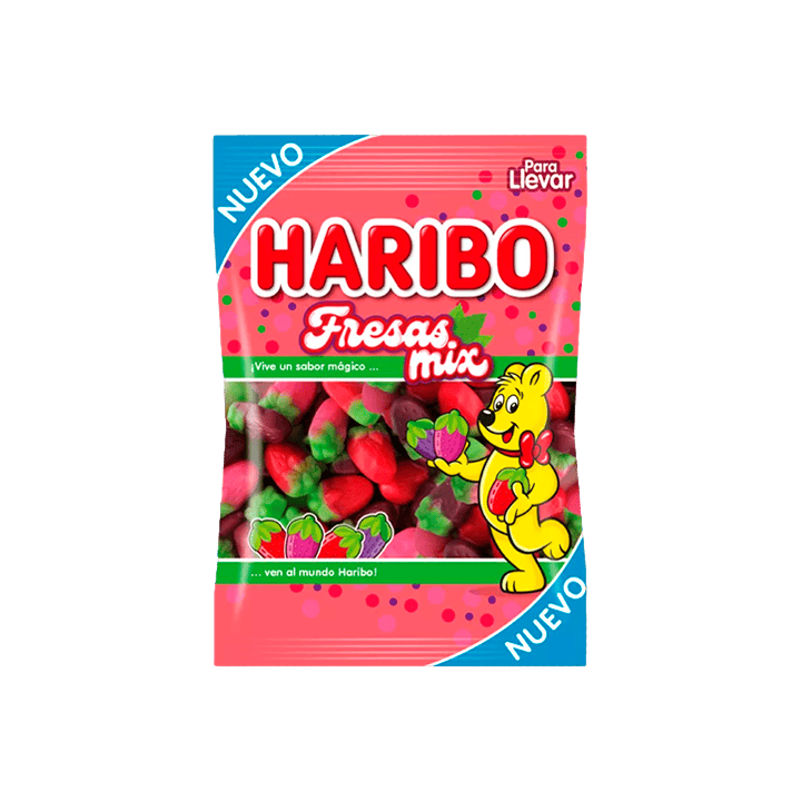 Aardbeien Mix Haribo 100 g - Distribución Mayorista