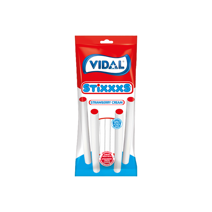 Stixxxs Aardbei & Room Vidal 90 g - Distribución Mayorista