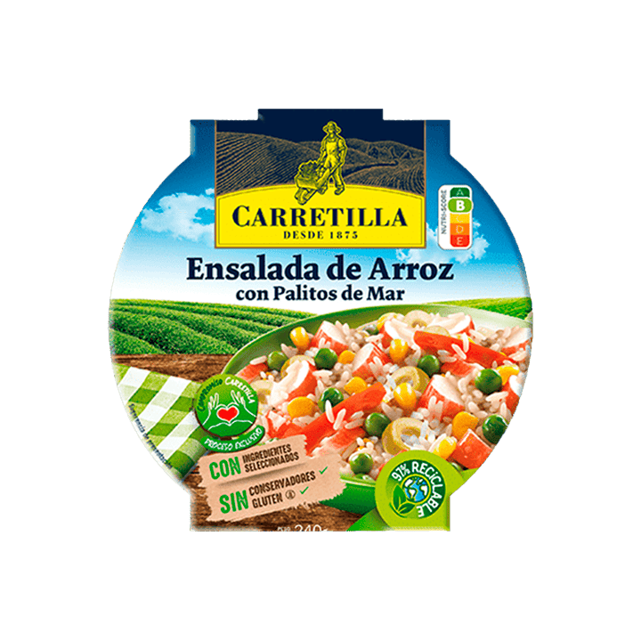 Rijstsalade met Surimisticks 240 g Carretilla | Distribución Mayorista