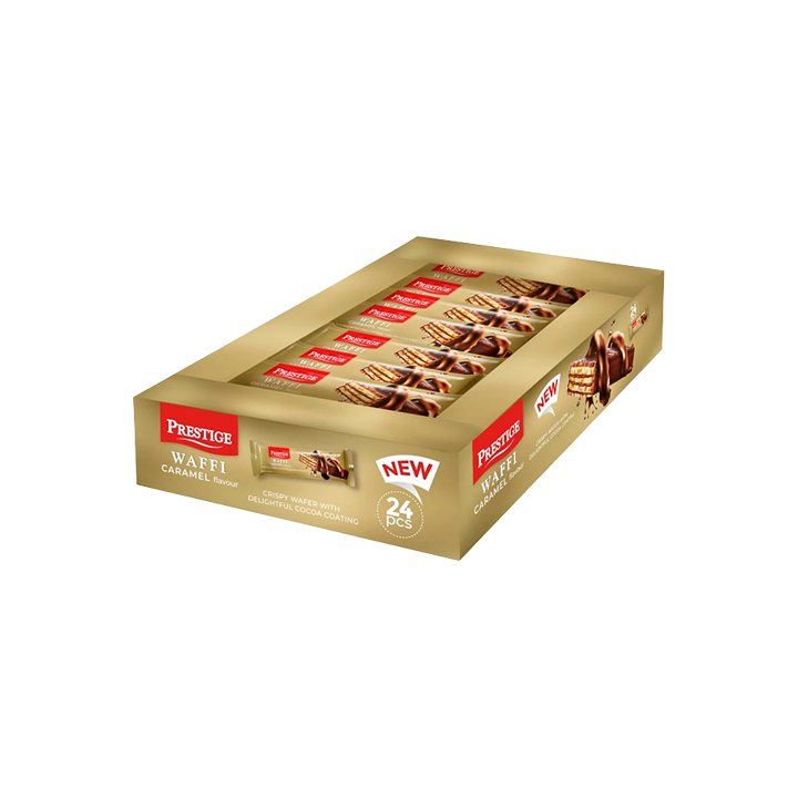 Waffi Wafer gusto caramello 23 g Prestige | Distribución Mayorista